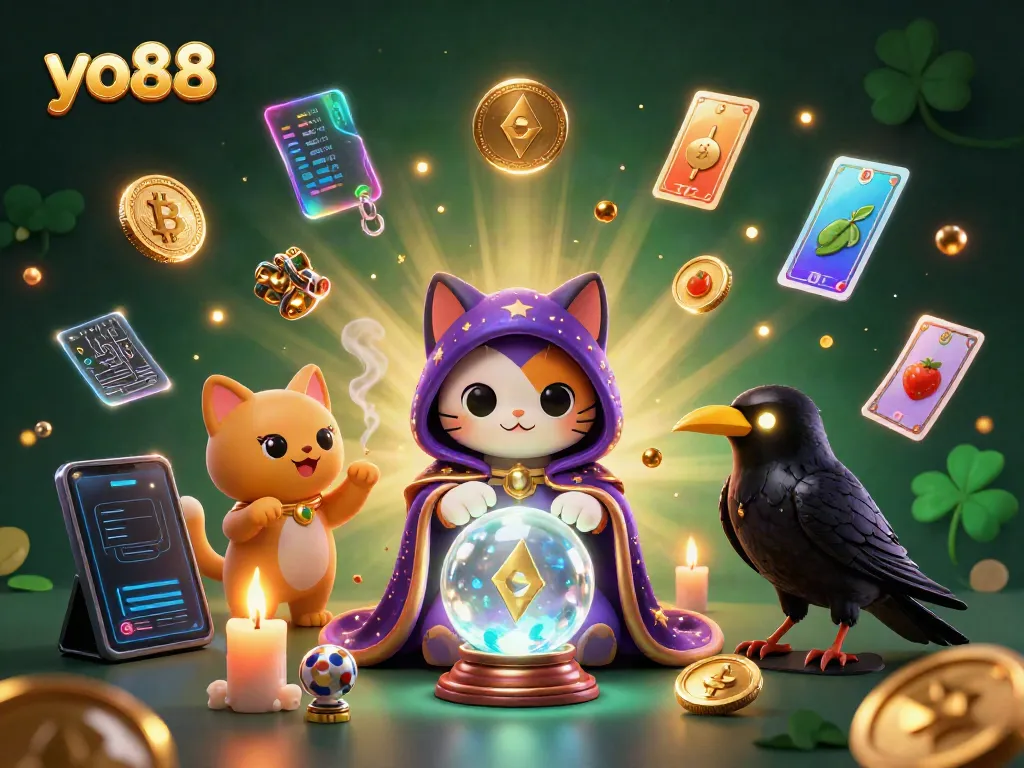 Engage in thrilling gameplay at yo88 with mystical characters and vibrant casino elements.