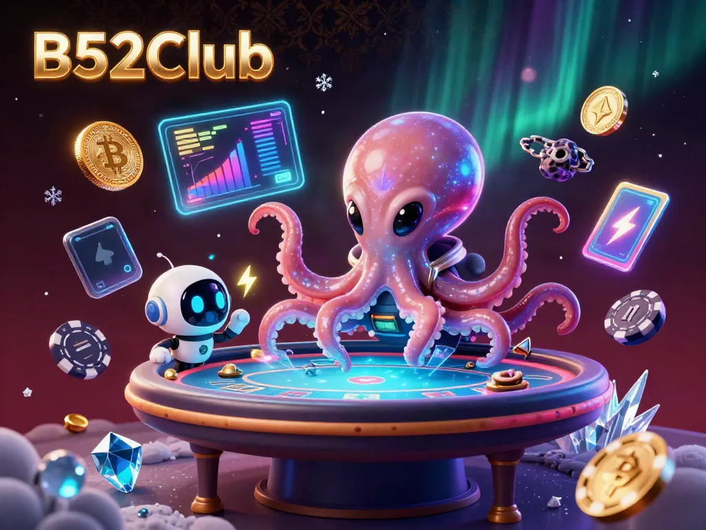 Experience excitement at B52Club with a dynamic alien-themed casino scene.