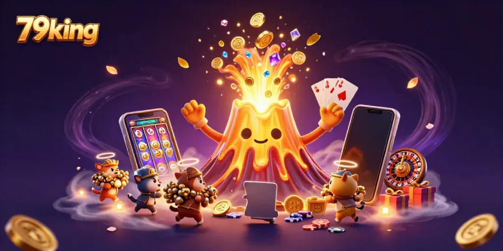 Experience thrilling wins at 79king with a vibrant volcano of riches, captivating graphics, and explosive gaming action.