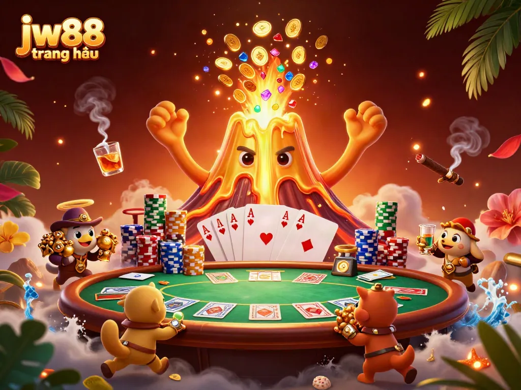 Experience excitement at jw88 trang chủ with vibrant casino elements and gambling action.