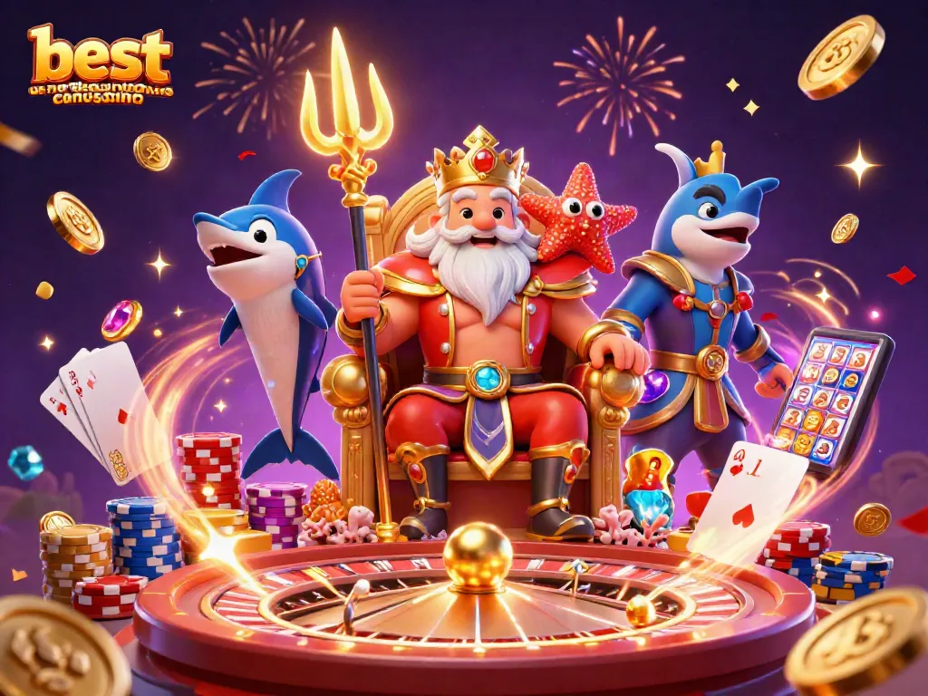 Experience the thrill at the best us no deposit bonus casino with vibrant 3D casino elements.