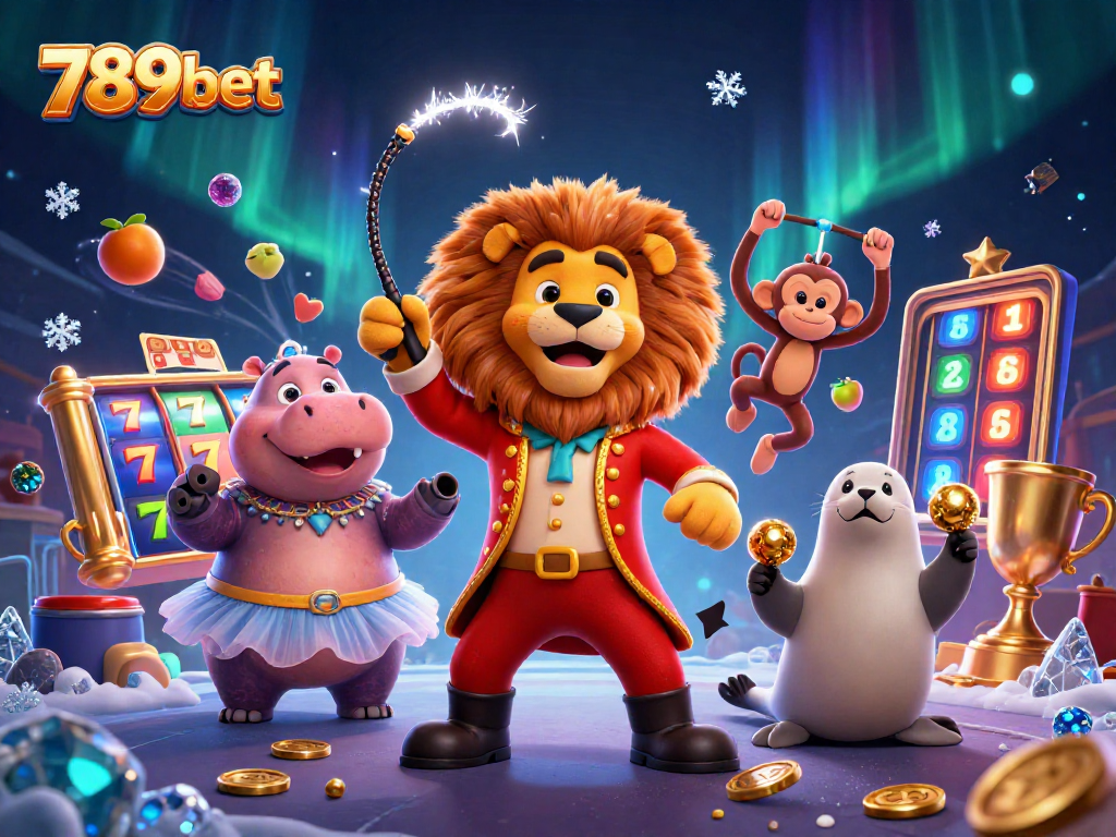 Play thrilling slots with 789bet, featuring engaging characters in a lively casino scene.
